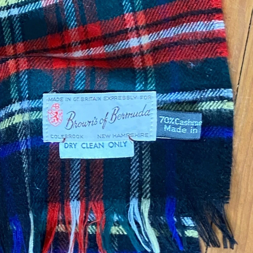 Cashmere Plaid Tartan Scarf 51 Inches Long